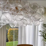 Minimalist Glass Pendant Light Modern Ball Chandelier for Living Dining Room Restaurant Home Decor Indoor Lighting Hanging Lamp