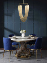 Modern Hanging Lamp Gold/Rose Gold/Chrome Metal Tassel Ceiling Chandeliers Stair Pendant Lighting Fixtures Dining Room Lustre