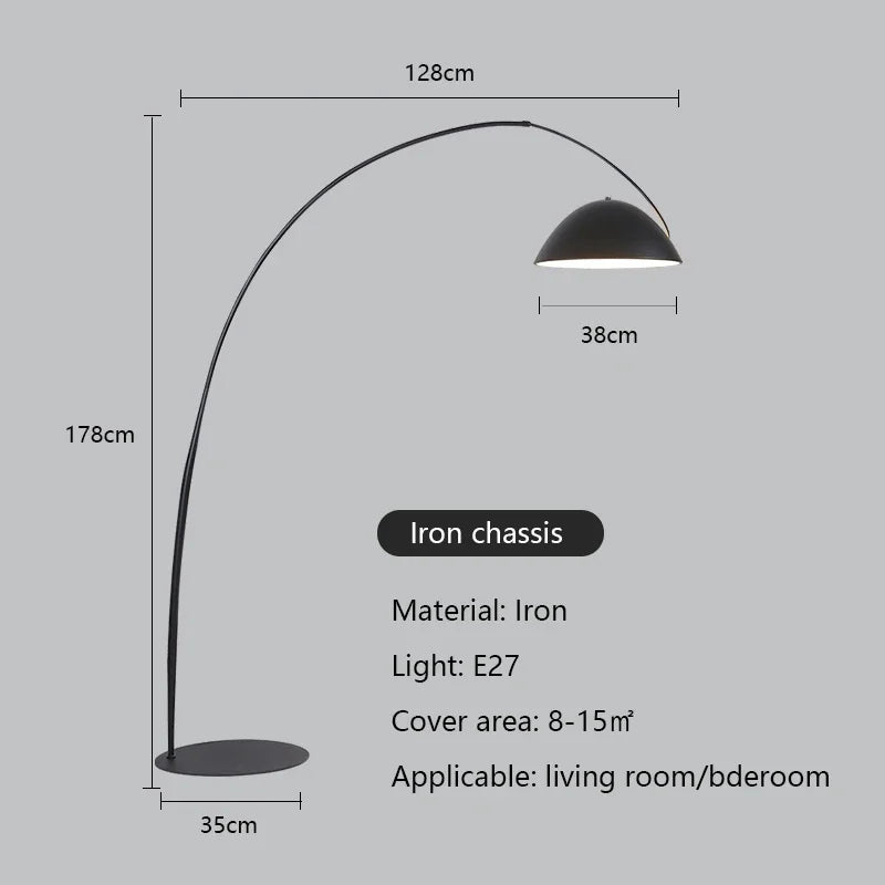Modern Minimalism Vertical Led Floor Lamps Living Room Sofaside Fishing Lamp Lighting Home Bedroom Light Ambient Luster Fixtures