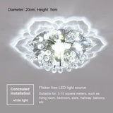 Creative LED Crystal Flower Chandelier - Modern Bedroom Ceiling Light
