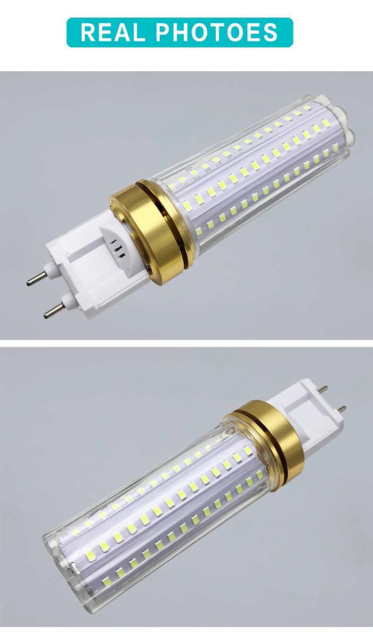 G12 Led Corn Light Bulbs Candle Bulb 15W 20W Cold Warm White 220V 240V 85-265V Clear Pc Shell 360 Degree Beam Angle Smd2835 Home