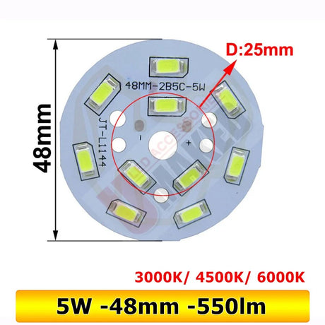 3W 5W 7W 9W 12W 15W 18W 20W 24W SMD5730 Brightness SMD Light Board Led Lamp Panel For Ceiling PCB With LED free shipping