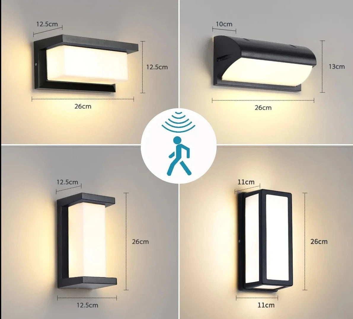 LED outdoor lights waterproof IP65 Motion Sensor light led outdoor wall light outdoor lighting AC85-265V outdoor wall lamp