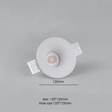 Recessed LED Downlight Ceiling Lamp GU10 Anti-Glare Embedded Gypsum Spotlight for Living Room Bedroom Hotel Aisle Home Lighting