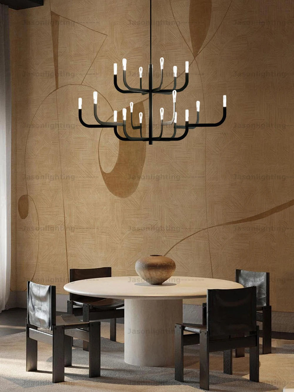 Italian Tree Gold Black Chrome Dimmable LED 2026 Pendant Light Suspension Luminaire Lampen Hanging Lamp For Foyer Dinning Room