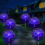 LED Solar Firework Lamp Outdoor Garden Decor Pathway Fairy Lights Waterproof Christmas Yard Balcony Patio Lawn Solar Light