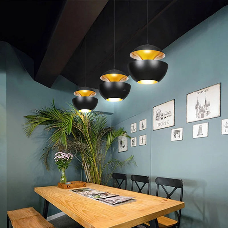 Industrial Styel Led Pendant Lights Restaurant Kitchen Bedside Home Decors Luminaires Spot Lampshade Designer Hanging Lightings