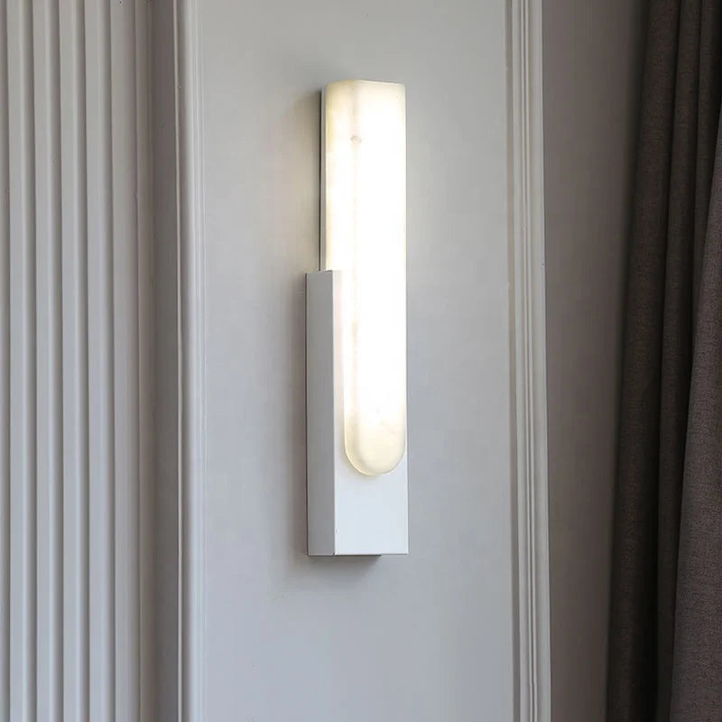 Nordic modern bedroom bedside wall mounted Fixture sconces lamps led marble simple creative grey metal home decors wall light
