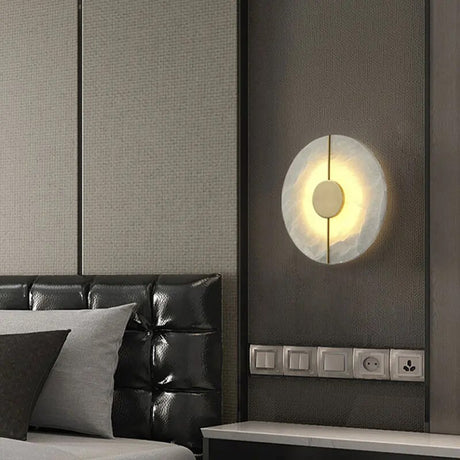 Modern Marble Led Wall Bedroom Lamp Home Decor Wall Decoration Lampshade LED Lighting Fixture for Home Decor Bedroom Hotel Lamps