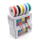Heat Resistant Flexible Silicone Wire 5 Colors Mix Kit - 30/28/26/24/22/20/18/16AWG Stranded Cable Electrical Tinned Copper Wires