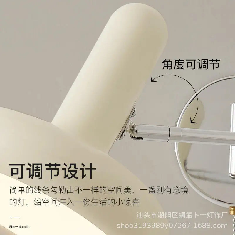Rocker Arm Wall Lamp Bedroom Bedside Lamp Living Room Wall Lamp Nordic Creative Retractable Study Reading Lamp Wall Lamp