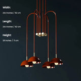 Modern Simplicity Luxury Stylish LED Pendant Lights Metal Hanging Lamps for Dining Room Hall Café Bar Home Decoration Art Design