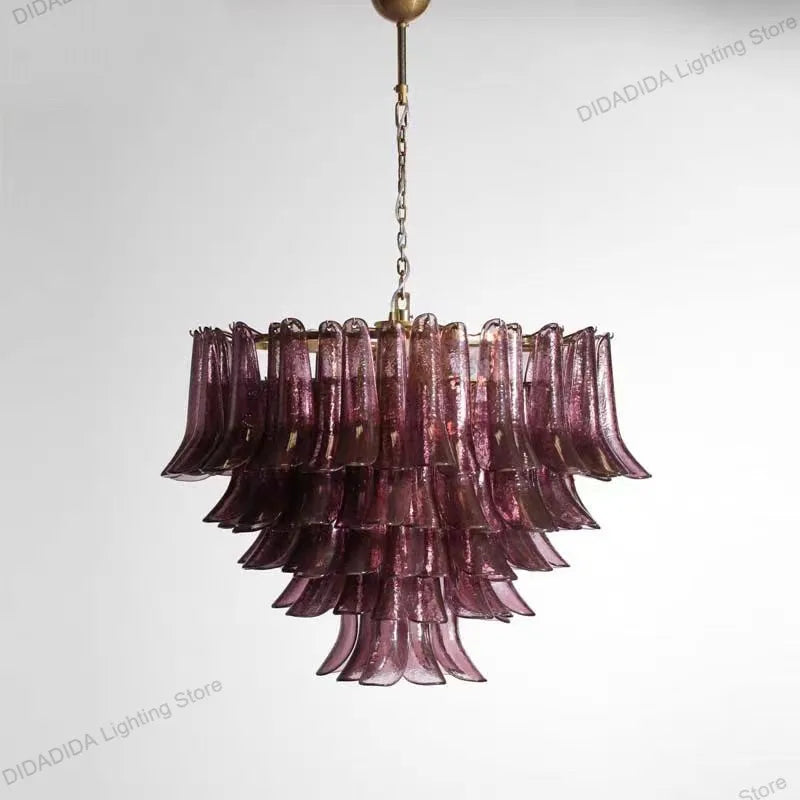 2026 Brass Branch Chandelier - Murano Horseshoe Glass Pendant Lamp