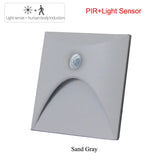 Led Deck Light Motion Sensor Step Stair Railing Lamp 3W Indoor Outdoor Waterproof for Pathway Stairway Post Porch Wall Sconce|44287130894593