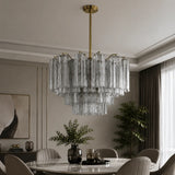 Italian Murano Glass Chandelier Pendant Light - Luxury Handblown Ceiling Hanging Lamp Fixture for Living Room, Hotel, Restaurant & Dining Room Decor