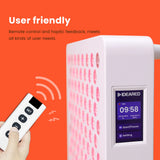Home Use Red Light Therapy Panel with Touch Screen Remote Controller Wall Bracket US Plug Body Target Area Included