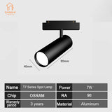 35 Series DC48V Magnetic Track Light - Modern Embedded LED Grille Spotlight & Linear Flood Lamp for Ceiling Home Lighting