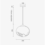 Modern Nordic Art Glass Design LED Pendant Lamp For Dining Room Kitchen Table Bedside Bedroom Decoration Small Chandelier Lights