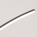 Contemporary LED Arc Pendant Light - Sleek Hanging Lamp for Dining Room