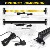 80 LED Strobe Lights For Auto Emergency Grill Warning Lamp 80 led Windshield Bar Traffic Advisor Flashlight 12V 24V Car Accessor