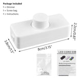 LED Dimmer Switch for Incandescent Halogen Bulb Lamp Lights Switch Lighting Button Controller 220V-240V Adjustable Dimmable 100W