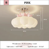 2025 New Crown LED Pendant Lamp Children's Room Restaurant Boy Girl Bedroom with Remote Control Chandelier Study Lighting Decor