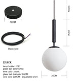 Modern Pendant Lamp Luxurious Gold Glass Ball Lampshade Hanging Lights Fixtures For Dining Room Bedroom Decoration Lighting