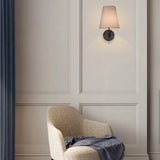 All Copper Wall Lamp LED Light Luxury Living Room Study Aisle Entrance Bedroom Mirror Fabric Wall Lamp Wall Decor