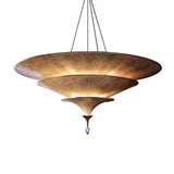 Southeast Asian Thai Umbrella Pendant Light Wabi Sabi Style for Restaurant Hotel Exhibition Hall Decorative Lighting Fixtures