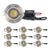 10pcs 3W IP65 Recessed Light Mini Led Downlight Water Proof Dimmable Spotlight Room Decor 52mm Built Ceiling Spot Circular Lamp