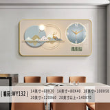 Nordic elk wall clock living room Creative fashion perpetual calendar electronic clock wall atmosphere dining room decoration