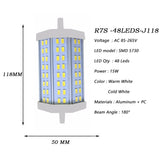 LED Dimmable R7S 7W 15W 20W SMD5730 Led r7s 78mm J78 118mm J118 189mm J189 LED Bulb CA85-265V Light Halogen Lamp Litwod