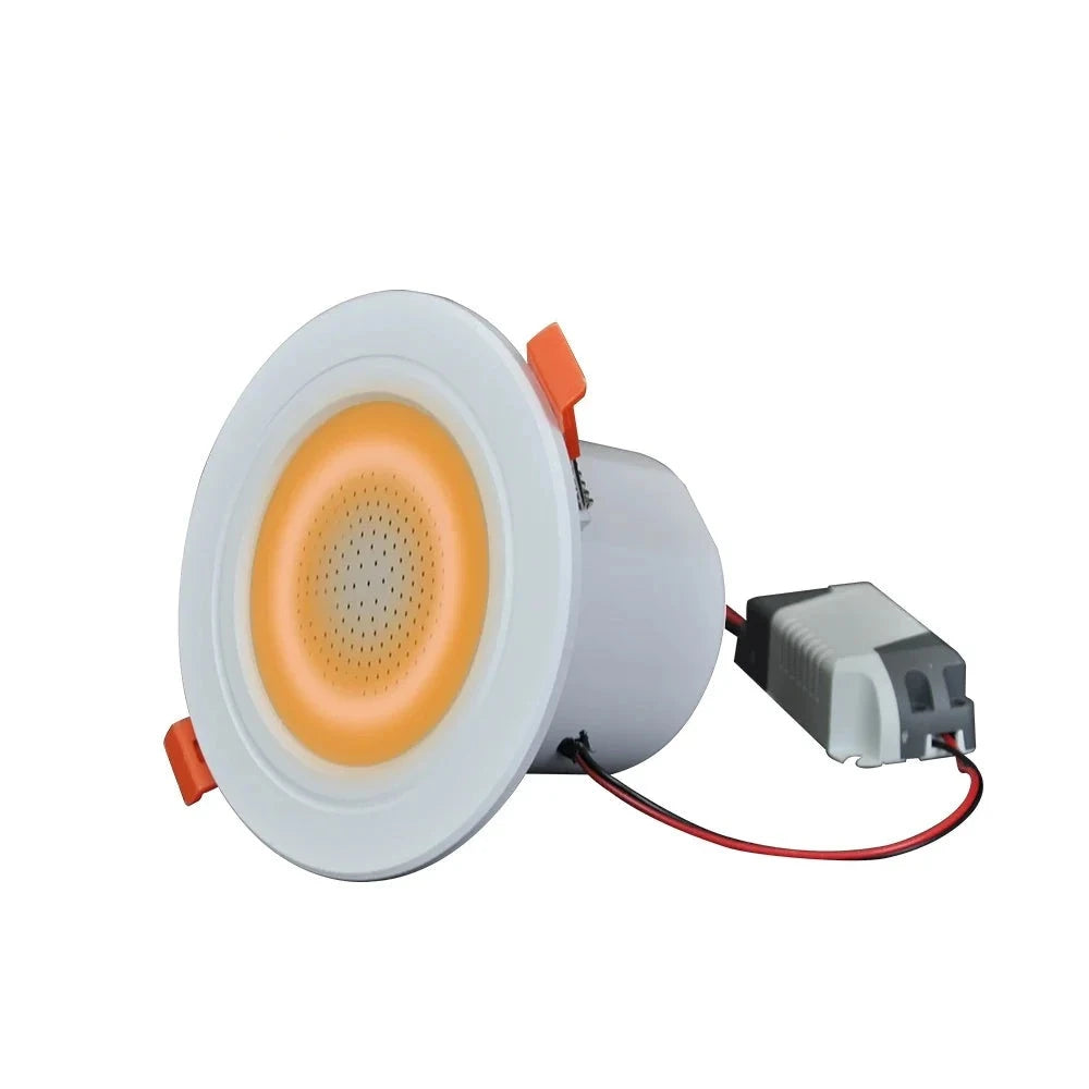 2.5 Inch LED Mini Bluetooth LED Light Ceiling Speaker In-ceiling Speaker Downlight Colorful Ceiling Dimmable Music Lamp Speakers