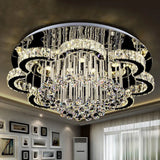 Led Lighting Square Round Ceiling Chandelier Lustre Lamp Crystal Ceiling Lamp Modern Minimalist Pendant Villa Living Room Lamp