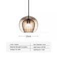 Modern Glass Pendant Light LED Hanging Lamp for Dining Room Living Room Coffee Shape Home Indoor Decors Lighting Fixtures
