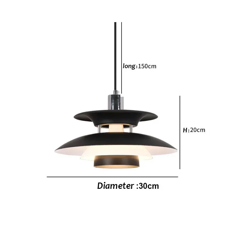 30CM Nordic Creative Design Pendant Lamp High Quality Color Umbrella Led Chandeliers Living Kitchen Bedroom Home Furnishings Lighting