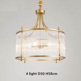 Modern Copper Led E14 Chandelier Glass Tubes Round Gold Metal Pendant Chandelier Lighting 2 Models On Sales Hanging Lamp Fixture