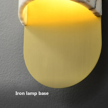 Luxury Copper Marble Wall Lamp New Modern Style Bedside Sconce High End Retro Vintage Bedroom Corridor Decoration LED Lights