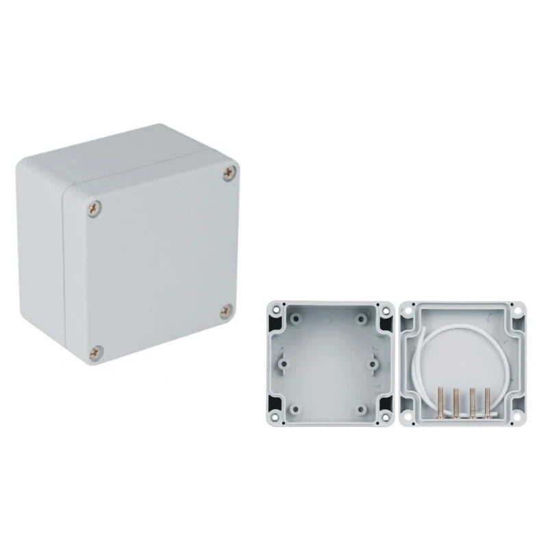 Outdoor Waterproof Plastic Junction Box (Black & White) - IP-Rated Plastic Enclosure & Electronics Project Instrument Shell Case