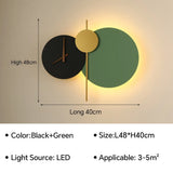 Modern LED Wall Lamp Clock Sconce for Bedroom Bedside Living Dining Room Aisle Porch Corridor Home Decors Lighting Fixture Luster
