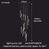 Modern Crystal Pendant Lamp - Luxury LED Hanging Light for Dining Room