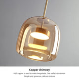 Nordic Pendant Light Modern LED Minimalistic Glass Hang lamp for Bedroom Dining Room Bar Home Decors Suspension Kitchen Fixtures