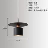 Nordic Minimalist Bedside Pendant Light - Modern Single Head Hanging Lamp