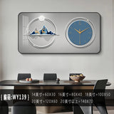Nordic elk wall clock living room Creative fashion perpetual calendar electronic clock wall atmosphere dining room decoration