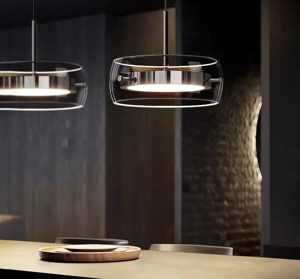 Modern LED Glass Pendant Lights Plating For Living Room Bedroom Restaurant Bar Hotel Indoor Warm Light Decorative LED Lighting