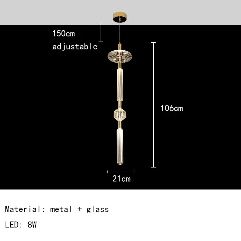 Nordic Luxury Art Glass Chandelier Creative Bar Villa Hotel Clubhouse Restaurant High End Pendant Lamp Home Decor Lighting