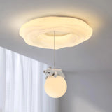 White Bear Cloud Ceiling Lights Children's Room Light Modern Cream Style Warm Boy Girl Bedroom Baby Room Ceiling Lamps
