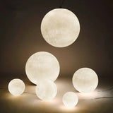 Nordic Moon Led Chandelier Living Dining Room Round Pendant Light Home Lighting Bedroom Atmosphere Hanging Lamp Lustre Luminaire