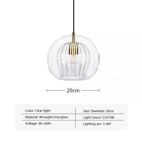 Nordic Glass Pendant Light LED Hanging Lamp For Dining Room Living Room Coffee Shope Home Indoor Decors Lighting Fixtures