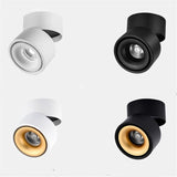 Folding And Rotating Surface Mounted LED Downlights 7W 10W 12W 15W 20W 24W Dimmable COB Ceiling Lamp Spot Lights CRI95 AC90-260V
